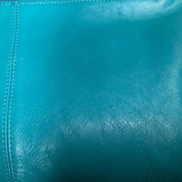 Teal Blue Leather Shoulder Bag by Hobo - Picture 9 of 9